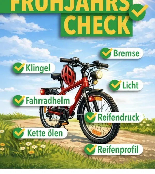 „FRÜHJAHRS-CHECK“ – Mit dem Fahrrad fit in den Frühling