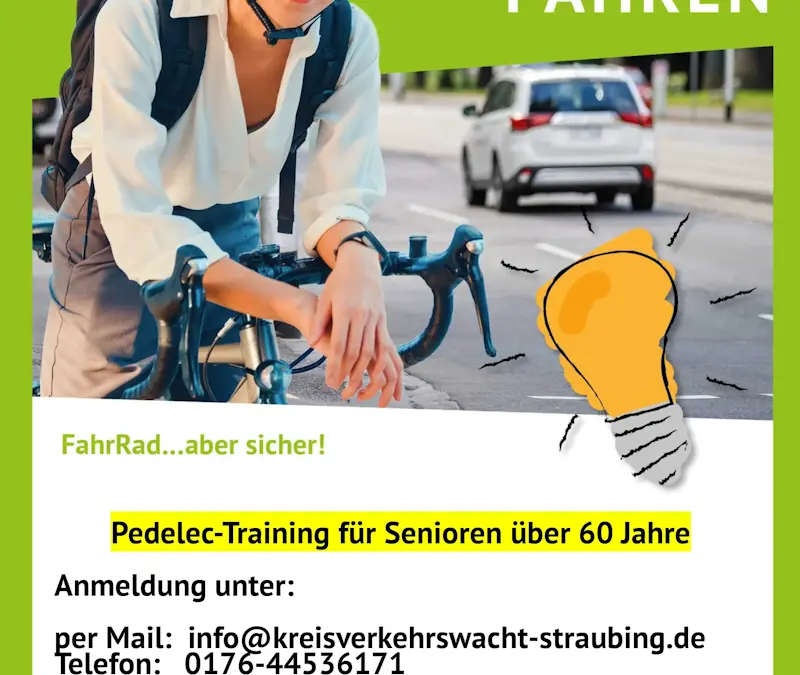 Angebot Pedelec-Training für Senioren ab 60 Jahren